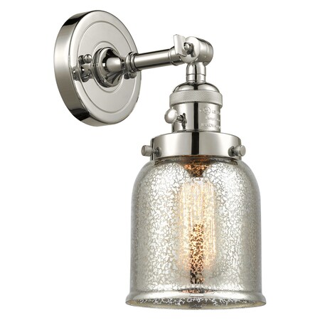 Innovations Lighting 1 Light Small Bell 5 Inch Sconce With A High-Low-Off" Switch.", 696992 203SW-PN-G58